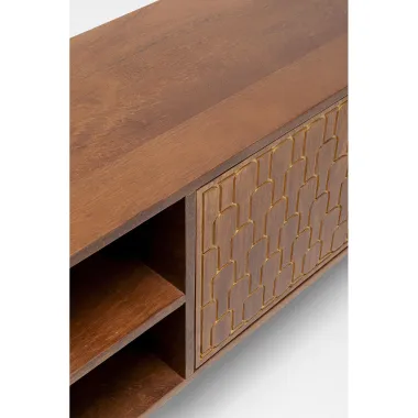 Kare Szafka RTV MUSKAT Brązowa 140 x 50 x 35cm / 83365