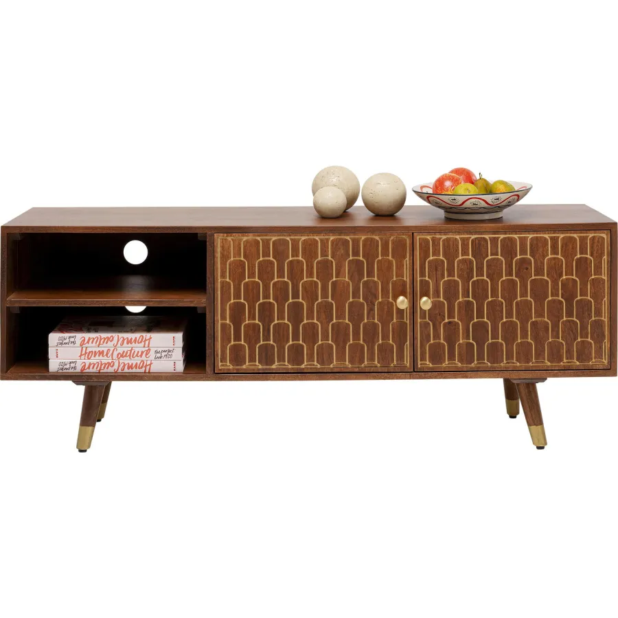 Kare Szafka RTV MUSKAT Brązowa 140 x 50 x 35cm / 83365