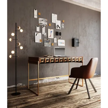 Kare Biurko SILENCIO brązowa 120 x 76 x 59cm / 87462