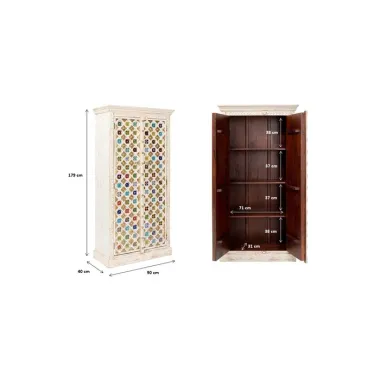 Kare Komoda BAZAR kolorowa 90 x 180 x 40cm / 83985