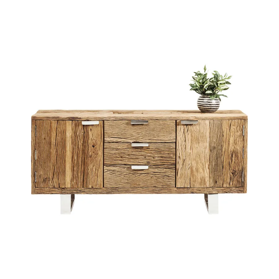 Kare Komoda RUSTICO BARRACUDA srebrno brązowa 160 x 75 x 40cm / 82850