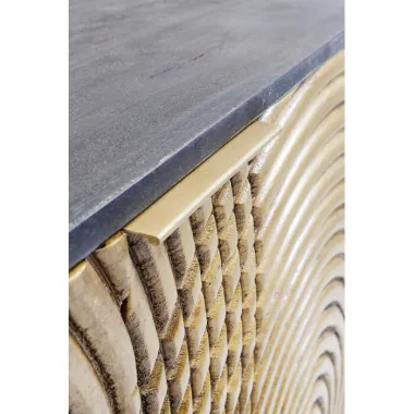 Kare Komoda CIRCULO czarno złota 160 x 80 x 40cm / 83836