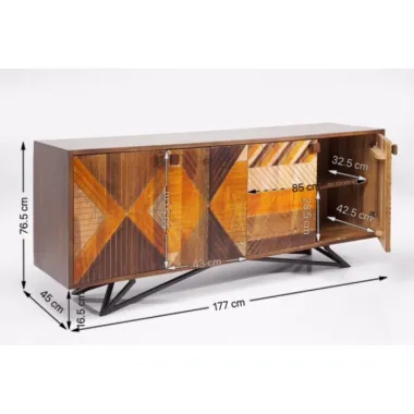 Kare Komoda TOMAHAWK mango 177 x 75 x 45cm / 83370