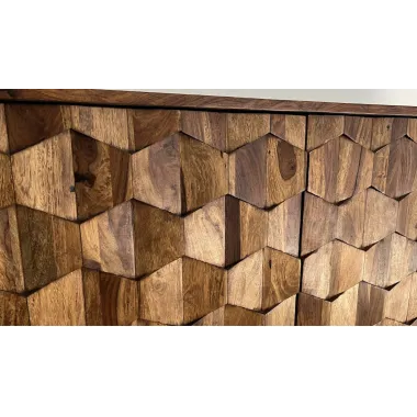 WOHNLING Komoda MYSTIC LIVING sheesham 175 x 70 x 40cm / WL7.029