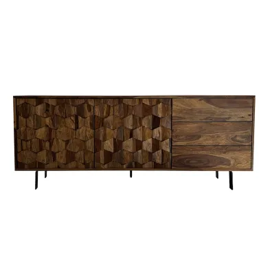 WOHNLING Komoda MYSTIC LIVING sheesham 175 x 70 x 40cm / WL7.029