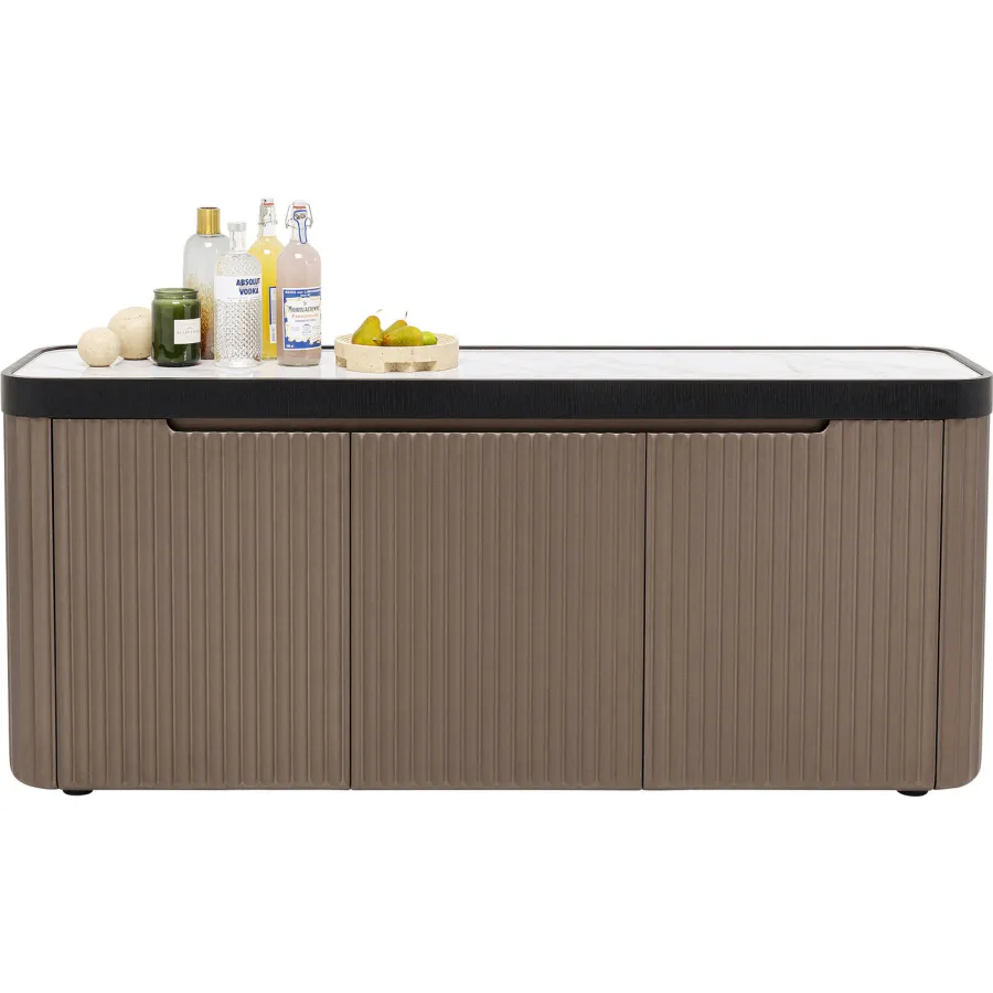 Kare Komoda PHOENIX Brązowy MDF 180 x 80 x 42cm / 70048