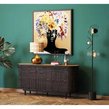 Kare Komoda BERBER 3 drzwiowa Mango 160 x 75 x 38cm / 87260