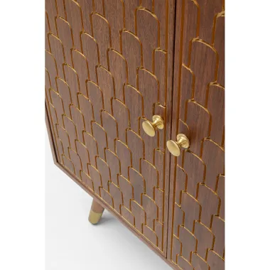 Kare Komoda MUSKAT Brązowa 75 x 85 x 40cm / 83364