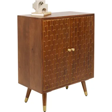 Kare Komoda MUSKAT Brązowa 75 x 85 x 40cm / 83364