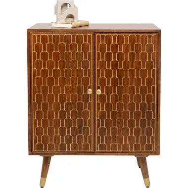 Kare Komoda MUSKAT Brązowa 75 x 85 x 40cm / 83364