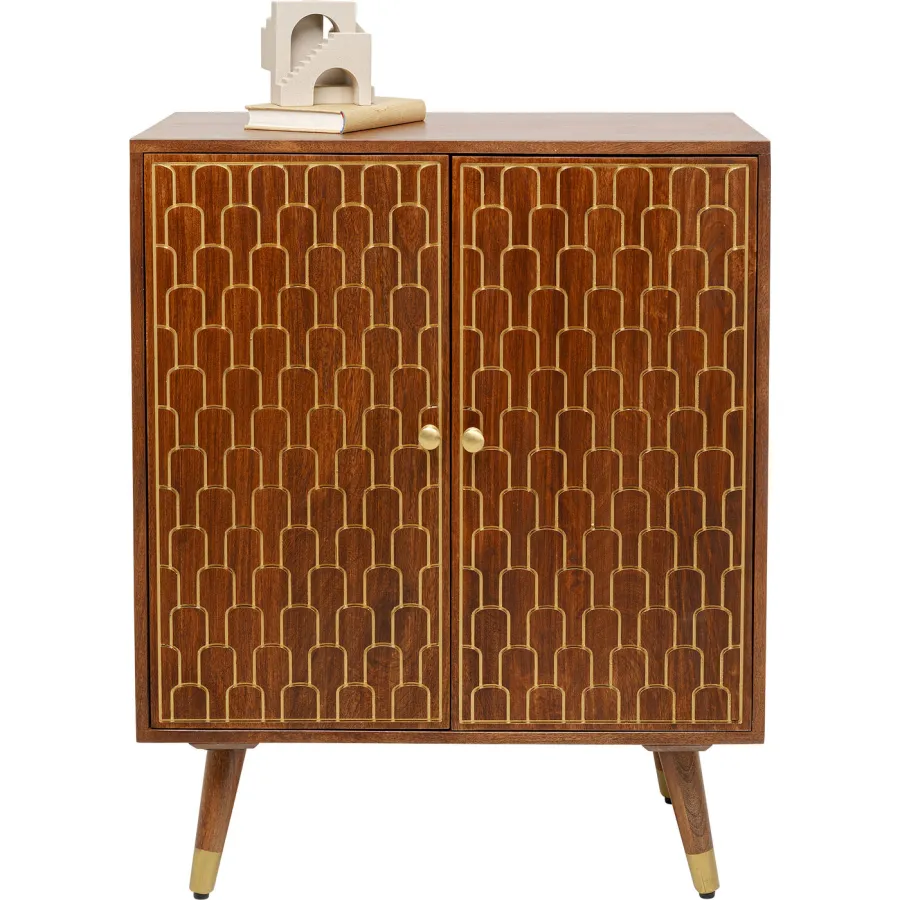 Kare Komoda MUSKAT Brązowa 75 x 85 x 40cm / 83364