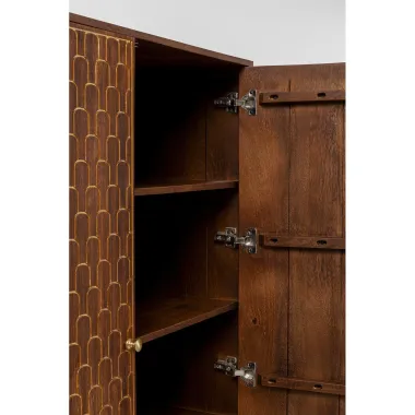 Kare Komoda MUSKAT Brązowa 115 x 180 x 54cm / 84921