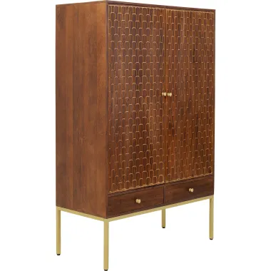 Kare Komoda MUSKAT Brązowa 115 x 180 x 54cm / 84921