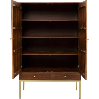 Kare Komoda MUSKAT Brązowa 115 x 180 x 54cm / 84921