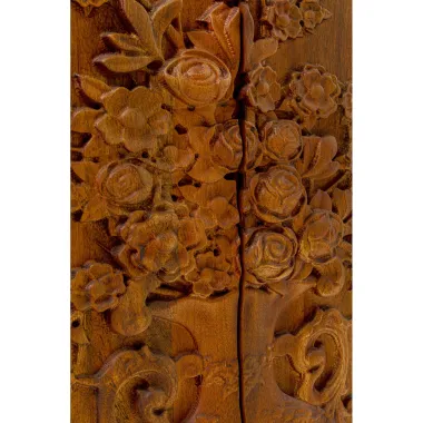 Kare Komoda FLOWER BOUQUET 4 drzwiowa Drewno Mango 177 x 75 x 38 cm / 70082