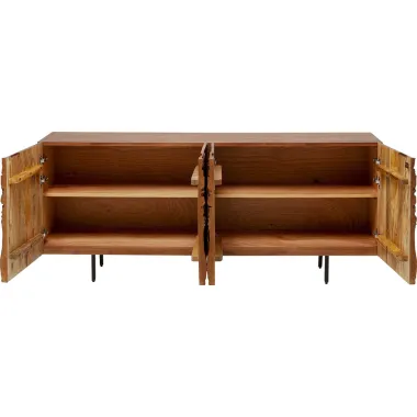 Kare Komoda FLOWER BOUQUET 4 drzwiowa Drewno Mango 177 x 75 x 38 cm / 70082