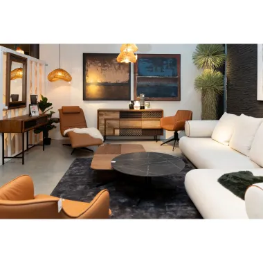 Kare Komoda GINO 2 drzwiowa Drewno Mango 160 x 80 x 40 cm / 70469