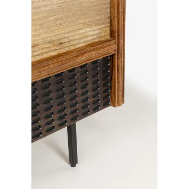 Kare Komoda GINO 2 drzwiowa Drewno Mango 160 x 80 x 40 cm / 70469