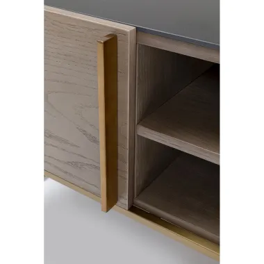 Kare Szafka RTV CESARO 2 drzwiowa Ceramiczny Blat 160 x 50 x 48cm /  85859