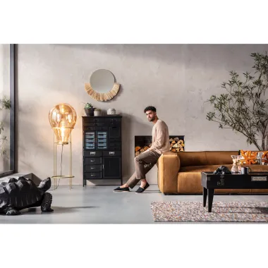 Kare Komoda ART FACTORY Szara 76 x 132 x 32cm / 84106