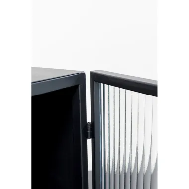 Kare Komoda SAN DIEGO 3 drzwiowa Czarna Stal 150 x 90 x 35cm / 87876