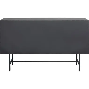 Kare Komoda SAN DIEGO 3 drzwiowa Czarna Stal 150 x 90 x 35cm / 87876