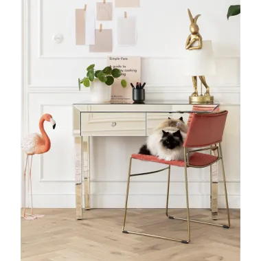 Kare Konsola LUXURY PEARL Lustrzana 100 x 77 x 40cm / 83894