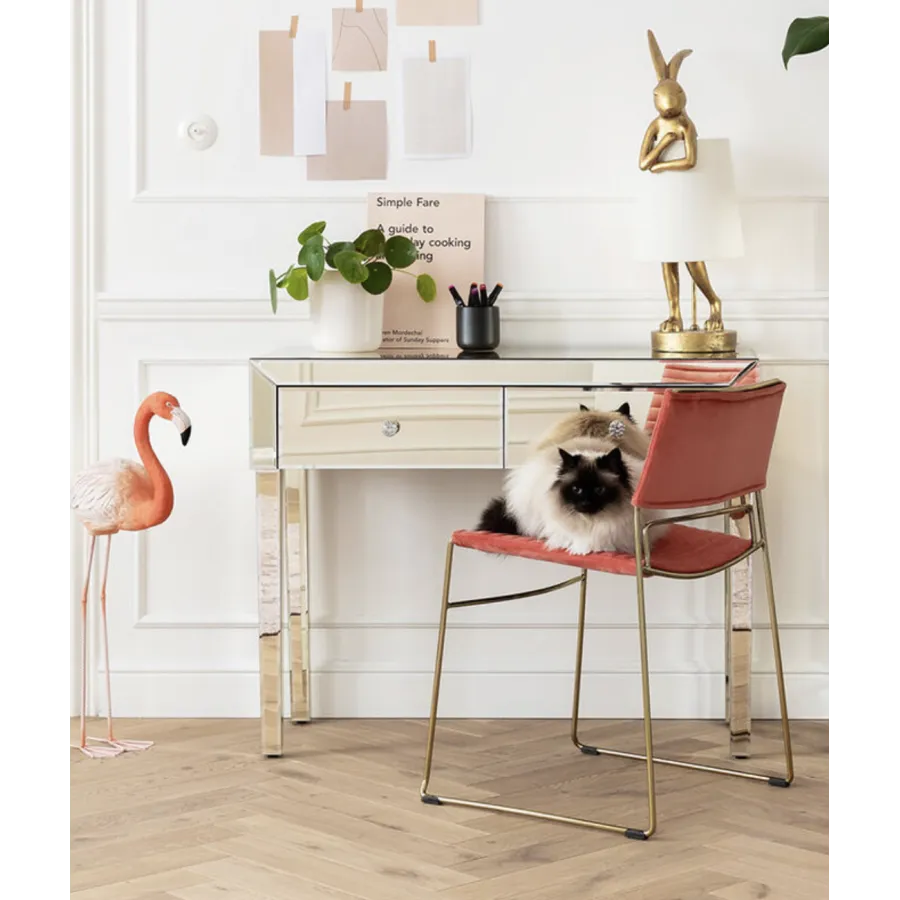 Kare Konsola LUXURY PEARL Lustrzana 100 x 77 x 40cm / 83894