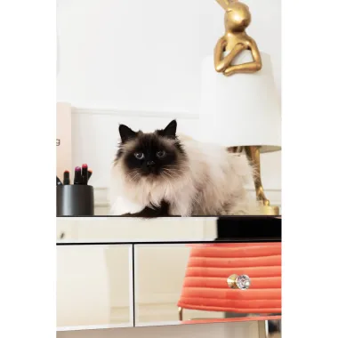 Kare Konsola LUXURY PEARL Lustrzana 100 x 77 x 40cm / 83894