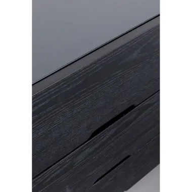 Kare Komoda SAN DIEGO 2 drzwiowa Czarna Stal 150 x 90 x 35cm / 87877
