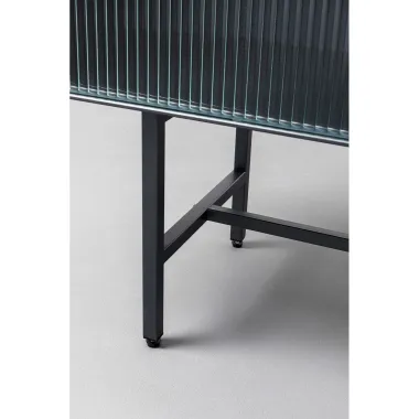 Kare Komoda SAN DIEGO 2 drzwiowa Czarna Stal 150 x 90 x 35cm / 87877