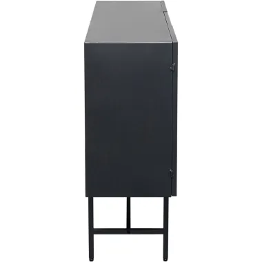 Kare Komoda SAN DIEGO 2 drzwiowa Czarna Stal 150 x 90 x 35cm / 87877