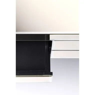 Kare Biurko LUXURY PEARL Lustrzana 140 x 77 x 60cm / 84158