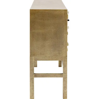 Kare Ekskluzywna Komoda CHALET Złoty 110 x 105 x 40cm / 86704