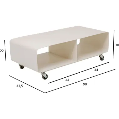 Kare Szafka RTV LOUNGE M kremowa 90 x 30 x 42cm / 70630