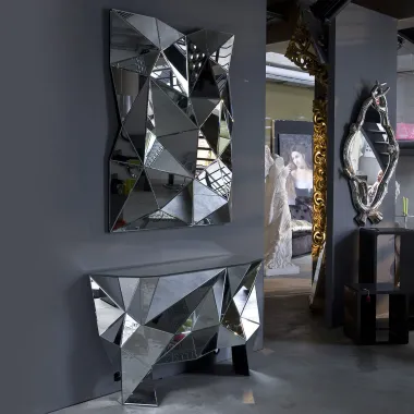 Kare Konsola PRISMA lustrzana 127 x 80 x 38cm / 74899