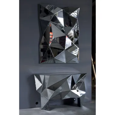 Kare Konsola PRISMA lustrzana 127 x 80 x 38cm / 74899