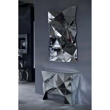 Kare Konsola PRISMA lustrzana 127 x 80 x 38cm / 74899