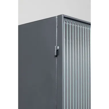 Kare Witryna LOFT 2 drzwiowa Czarna Stal 90 x 170 x 35 cm / 87875