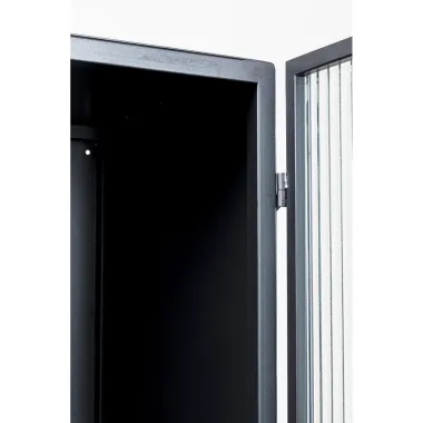 Kare Witryna LOFT 2 drzwiowa Czarna Stal 90 x 170 x 35 cm / 87875