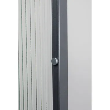 Kare Witryna LOFT 2 drzwiowa Czarna Stal 90 x 170 x 35 cm / 87875