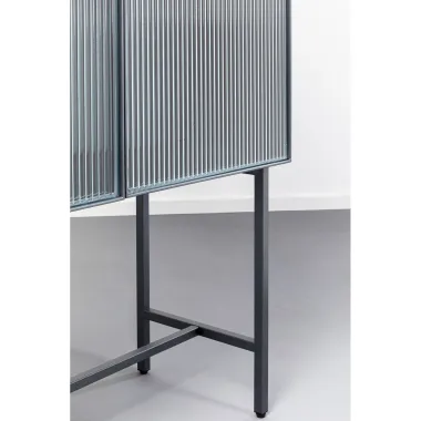 Kare Witryna LOFT 2 drzwiowa Czarna Stal 90 x 170 x 35 cm / 87875