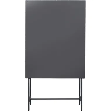 Kare Witryna LOFT 2 drzwiowa Czarna Stal 90 x 170 x 35 cm / 87875