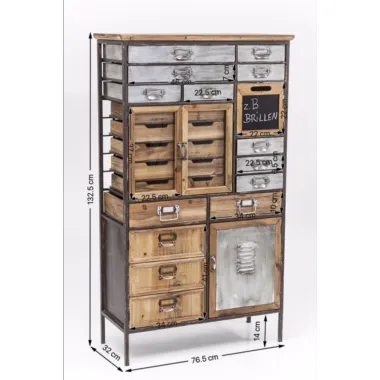 Kare Komoda ART FACTORY akacja 130 x 85 x 32cm / 82190