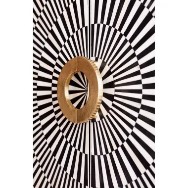 Kare Komoda ELECTRO HERITAGE 2 drzwiowa czarna 100 x 140 x 40cm / 83868