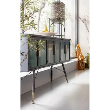 Kare Komoda LA GOMERA 6 drzwiowa grafitowa 180 x 85 x 38cm / 84141