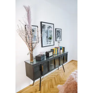 Kare Komoda LA GOMERA 6 drzwiowa grafitowa 180 x 85 x 38cm / 84141