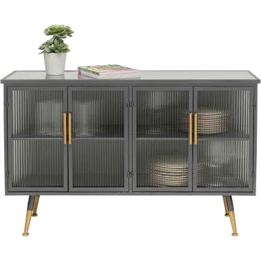 Kare Komoda LA GOMERA 4 drzwiowa grafitowa 120 x 75 x 35cm / 84137