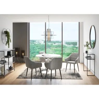 Kare Konsola LOFT Beżowe 115 x 100 x 30cm / 84125