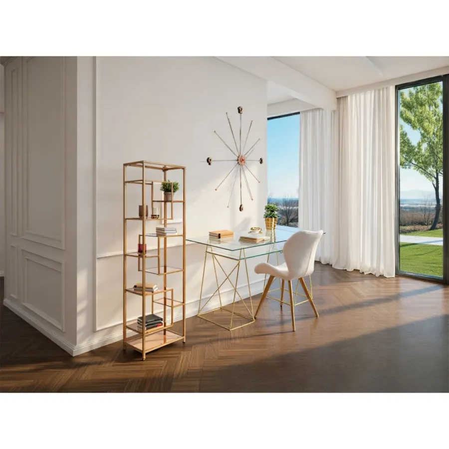 Kare Regał LOFT złoty 60 x 195 x 30cm / 85484